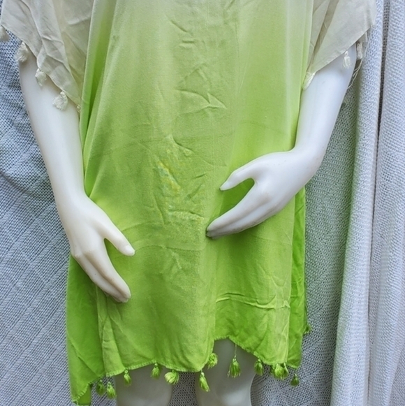 Plus Size Fringed Swimsuit Cover up 1X -:3X - Picture 2 of 12